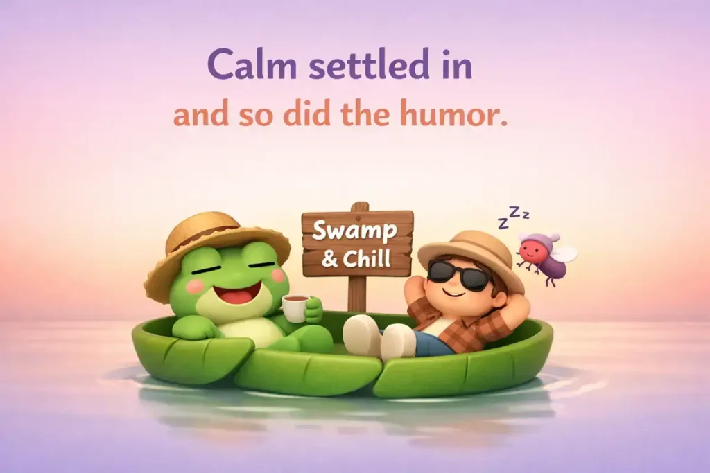 Lighthearted marsh humor that sticks