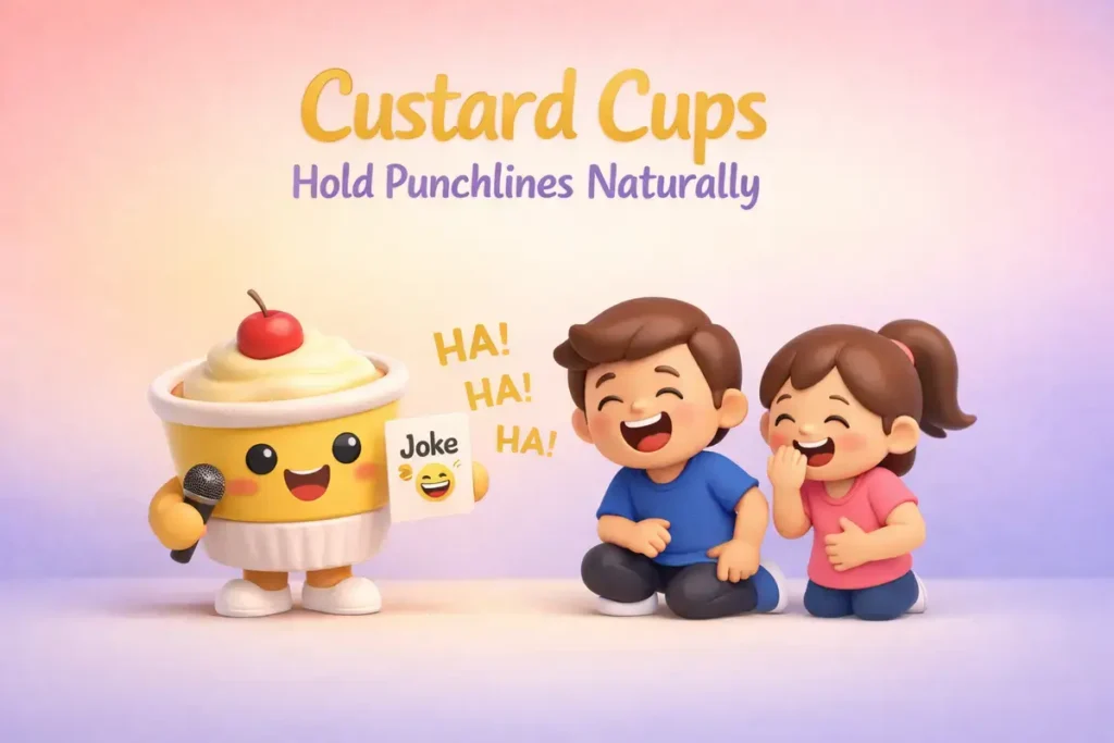 Custard puns for social media captions