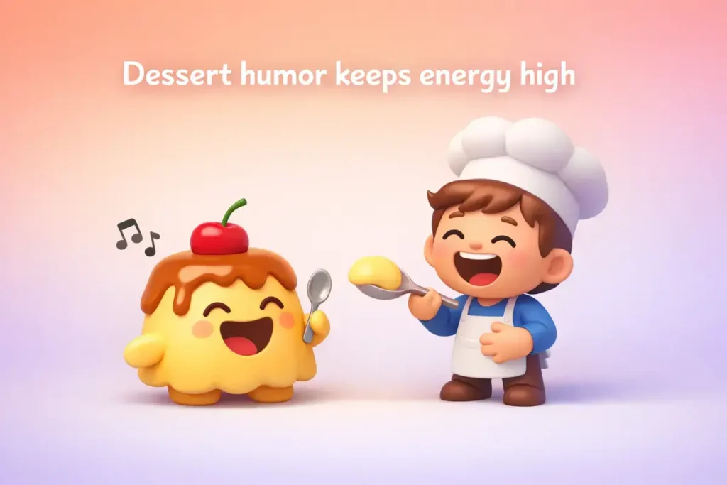 Custard wordplay for parties and gatherings