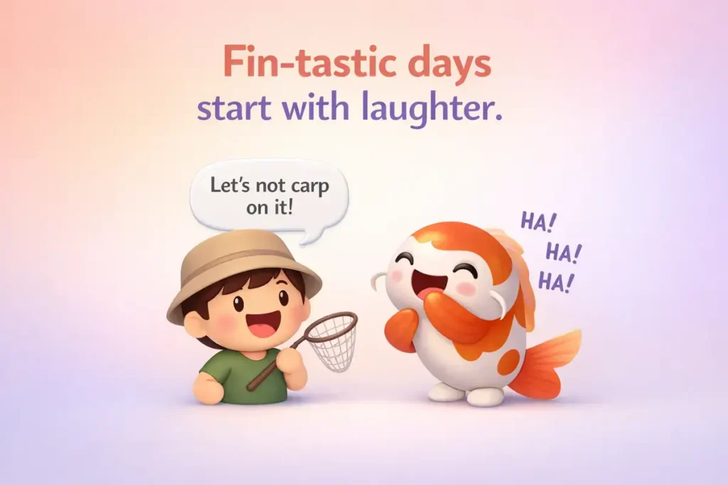 Playful Koi Fish Word Tricks