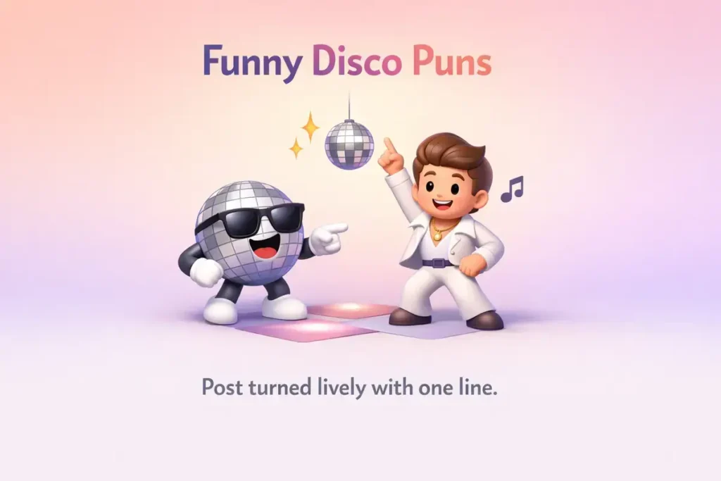 Disco jokes for Social Media Captions