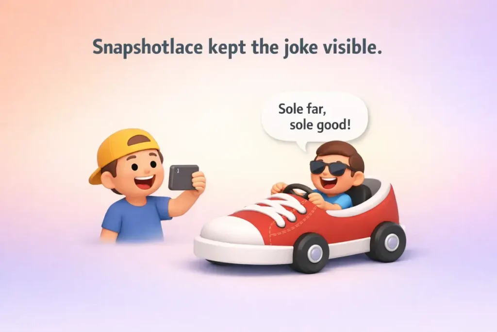 Playful captions for footwear fans