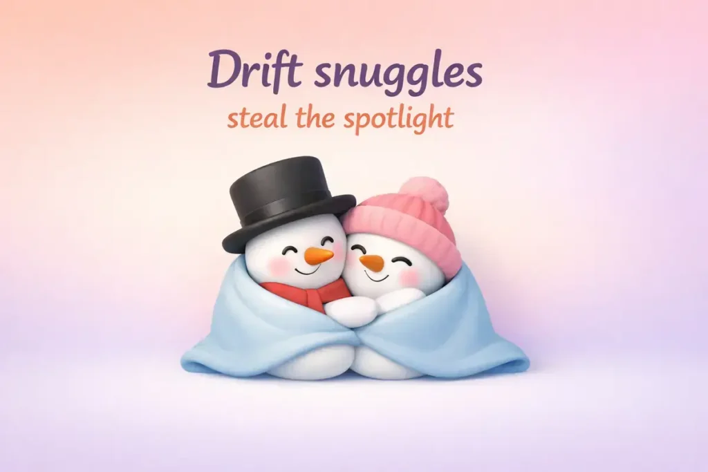 Romantic winter snowman puns