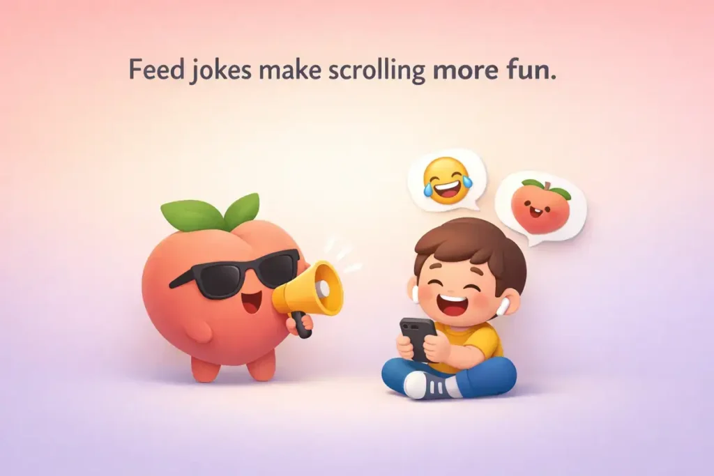 Peach Humor for Social Media and Texts