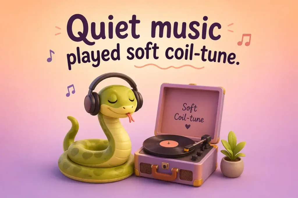 Cute Snake Lines For Light Moments