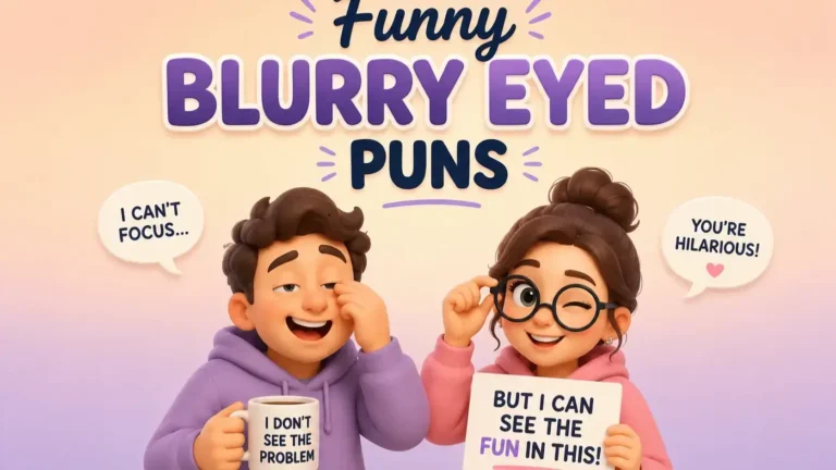 Funny Blurry Eyed Puns