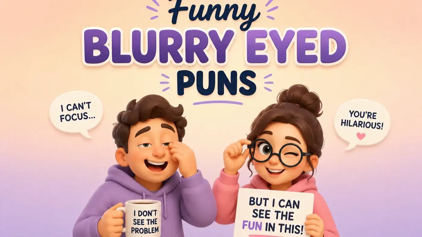 Funny Blurry Eyed Puns