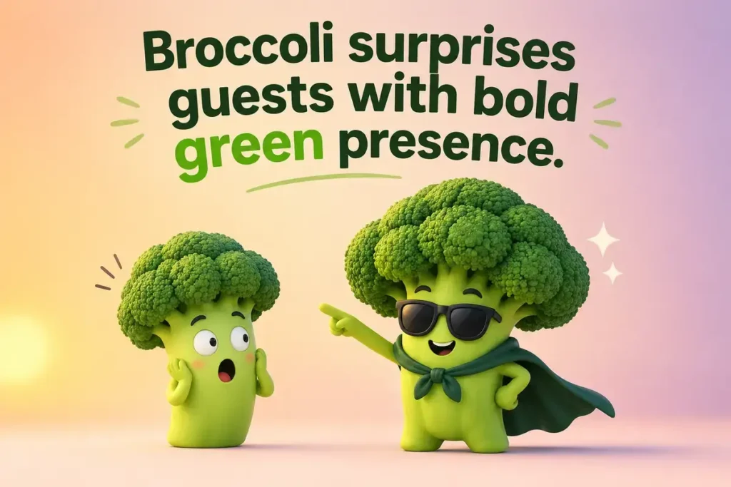 Vegetable jokes in party snack trays