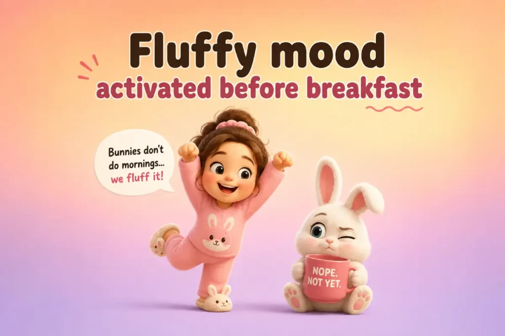 Cute Rabbit Social Captions