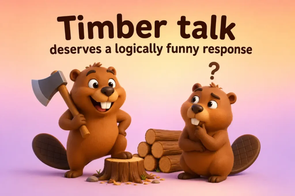 Funny Beaver Wordplay